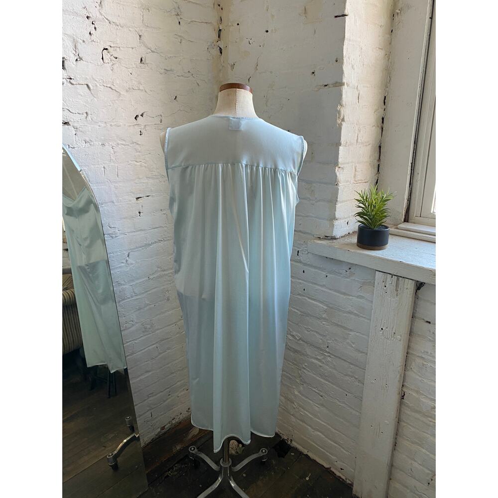 Vintage Slip Dress Lace Embroidered Floral Babydoll Romantic Coquette Nightie L - Picture 8 of 11